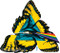 Gustavo Rimada Comfortably Numb Sticker, Pink Floyd, Dark Side of the Moon Prism, Rainbow, Butterfly, Wings, Eye