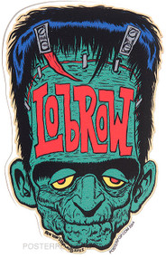 Ben Von Strawn Franken-Lowbrow Sticker, Frankenstein, Monster, Low Brow, Lowbrow, Rockabilly