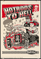Vince Ray Hotrods to Hell Silkscreen Poster, Skulls, 32 Coupe, Ford, Rat Rod, Betty Page, bettie, Devil, Horns, Zombie Hand, Eyeball Shift Knob, Classic