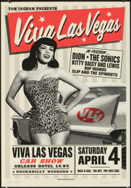 P-RKVLV18 Viva Las Vegas VLV18 Silkscreen Car Show Poster 2015 by Rob Kruse