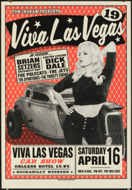 P-RKVLV19 Viva Las Vegas VLV19 Silkscreen Car Show Poster 2016 by Rob Kruse