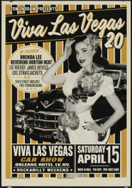 Viva Las Vegas VLV20 Silkscreen Car Show Poster 2017 by Rob Kruse