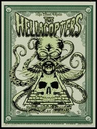 P-DDAF07 Dirty Donny Alan Forbes Joint Hellacopters 2008 Sweden Silkscreen Concert Poster