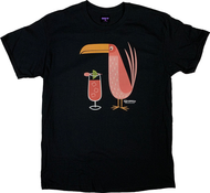 SH112P Shag Pink Drink Bird T-Shirt