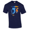 SH111N Shag Blue Drinky Bird T-Shirt on Navy