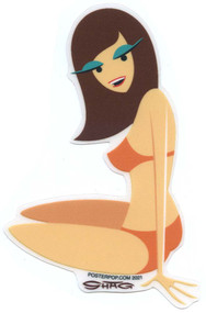 SHS117 Shag Bikini Girl Sticker