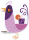 SHS114 Shag Purple Drink Bird Sticker