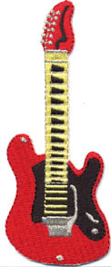 Red Guitar Patch Image