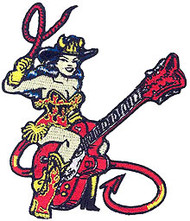 Vince Ray Guitar Girl Patch Image