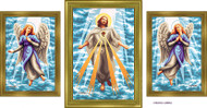 Almera Jesus and the Angels Set of Three Original Paintings Image