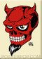 Forbes Devil Skull Fridge Magnet Tan Image