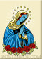 Almera Blue Mary Fridge Magnet Image
