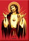 Almera Jesus Gold Fridge Magnet Image