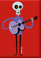 Shag Lucky Guitarist Fridge Magnet Image