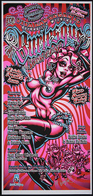 BigToe Official Viva Las Vegas-13 Silkscreen Burlesque Poster 2010 Image