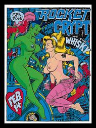 Coop Rocket From The Crypt Silkscreen Concert Poster Image