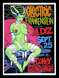 Coop Electric Frankenstein Silkscreen Concert Poster 1998 Image