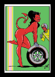Coop Signed Wheel Girl Special Ed Litho 1998 Image