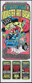 Dirty Donny Monster Art Bash Canadian Tour Silkscreen Poster 2009 Image