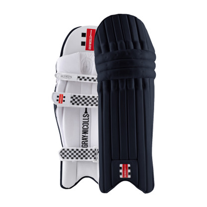 The Ultimate batting pads feature the iconic Gray-Nicolls check design across the strapping, reflecting the look of the rest of the family. The Gray-Nicolls logo offers the only colour on the pad, the flash of the red a further touch of class that confirms the quality of the item.