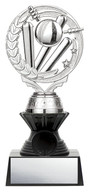 Silver Cricket Trophy - 8 inch