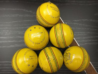 BA Crown Indoor Yellow Cricket ball - 6 Balls