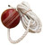 A string Ball made of cowhide leather weighs 156 grams and comes with a strong string.