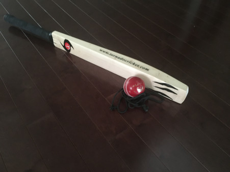 Best way to improve your batting techniques to middling the ball in a game.
2.5" Professional cricket bat for batting practice.
