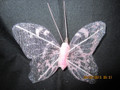 Net and Glitter Butterfly Pink