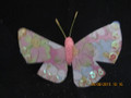 Material and Glitter Butterfly Pink