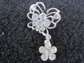 Butterfly and flower broach 