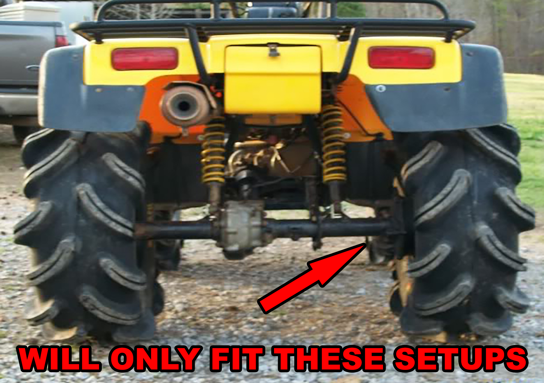 Honda Rancher 350 (0006) Rear Disc Brake Conversion Kit