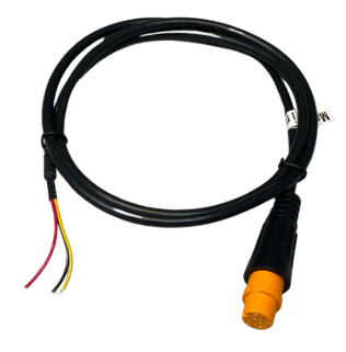 Garmin GRF 10 cable installed between radar and chartplotter