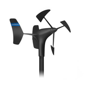 Garmin gWind mounted at masthead for True Wind Speed and Angle measurement.