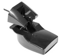 Garmin 010‑10272‑00 plastic transom mount transducer with 6‑pin connector for depth and temperature sensing.