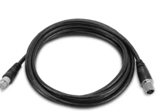 Side view of Garmin cable showing rugged marine-grade insulation.