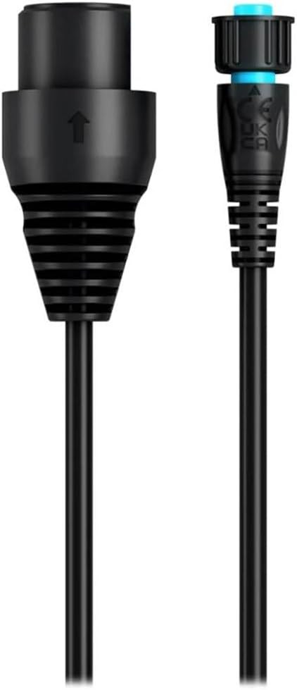 Close view of the adapter crimp connector ready for marine network installation.