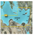 Garmin BlueChart g3 Vision Mediterranean Southeast 010‑C0774‑00 microSD/SD card with chart data.