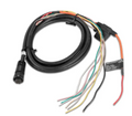 Garmin NMEA 0183 Power & Data Cable (010-11219-00) with rugged marine wiring harness. — Cable with multiple color-coded wires for power and data.