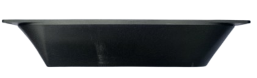 Side view of fairing block highlighting angled shape for deadrise compensation.