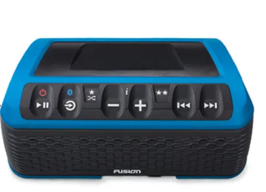 Included mounting puck/base and hardware pieces.