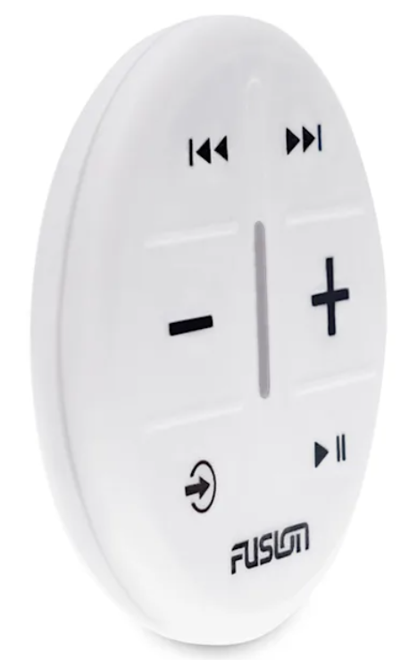 Lifestyle image of remote mounted on swim platform of a boat.