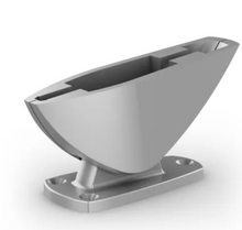 Front view of the Fusion Signature Series 3 wake tower mounting brackets set.