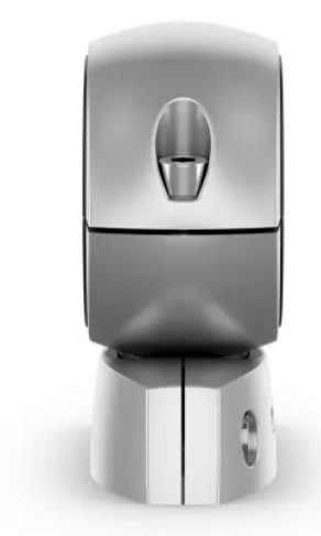 Side profile of deck‑mount brackets with speaker mounted (illustrative).