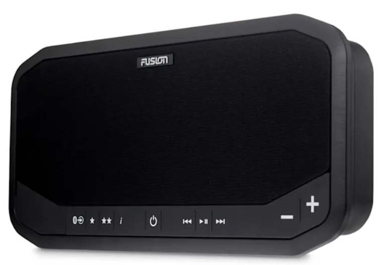 Close-up of USB port and AUX jacks ready for media playback.