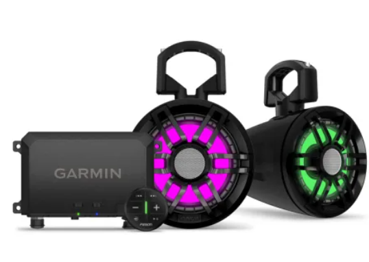 Installed system on an off-road vehicle roll bar with tube mounts.