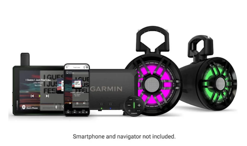 Close-up of speaker cone and aluminum dome tweeter details.