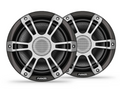 Front view of the Garmin Fusion SG-F773SPG 7.7″ Sports Grey marine speakers (2-pack).