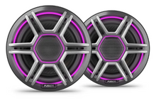 Front view of the Garmin Fusion Apollo™ 6.5″ LED Marine Speakers (Sports Grey) pair.