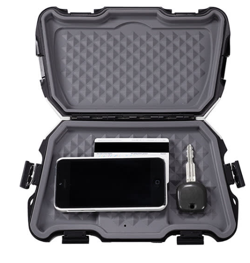 Close-up of rugged material and build quality for marine environments.